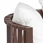 Fotoliu exterior din aluminiu și corzi de design de lux 3 finisaje - Julie Viadurini