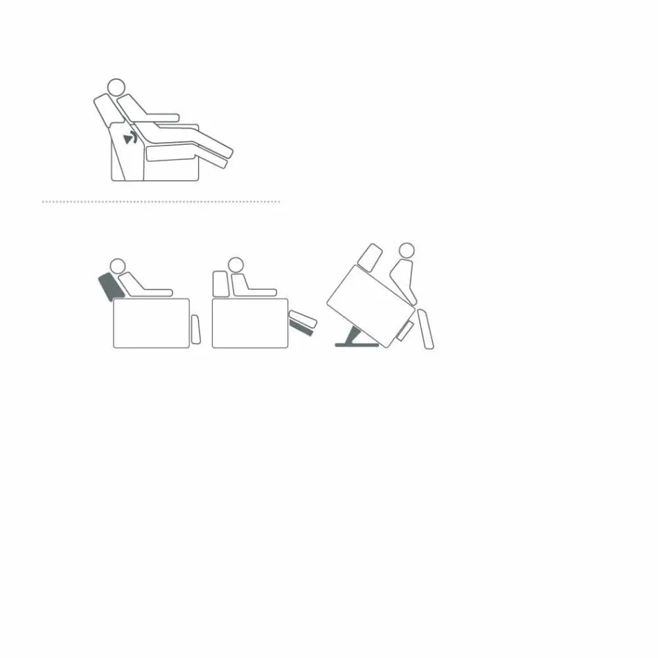 Fotoliu relaxant de design Rose cu 2 motoare, fabricat în Italia Viadurini