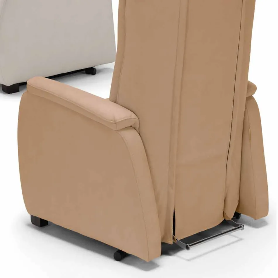 Fotoliu relaxant de design Rose cu 2 motoare, fabricat în Italia Viadurini