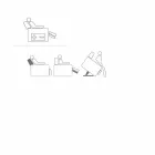 Fotoliu relaxant de design Rose cu 2 motoare, fabricat în Italia Viadurini