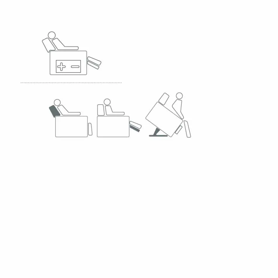 Fotoliu relaxant de design Rose cu 2 motoare, fabricat în Italia Viadurini