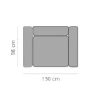 Fotoliu Relaxant de Gradina din Aluminiu si Tesatura, Design in 3 Finisaje - Filomena Viadurini