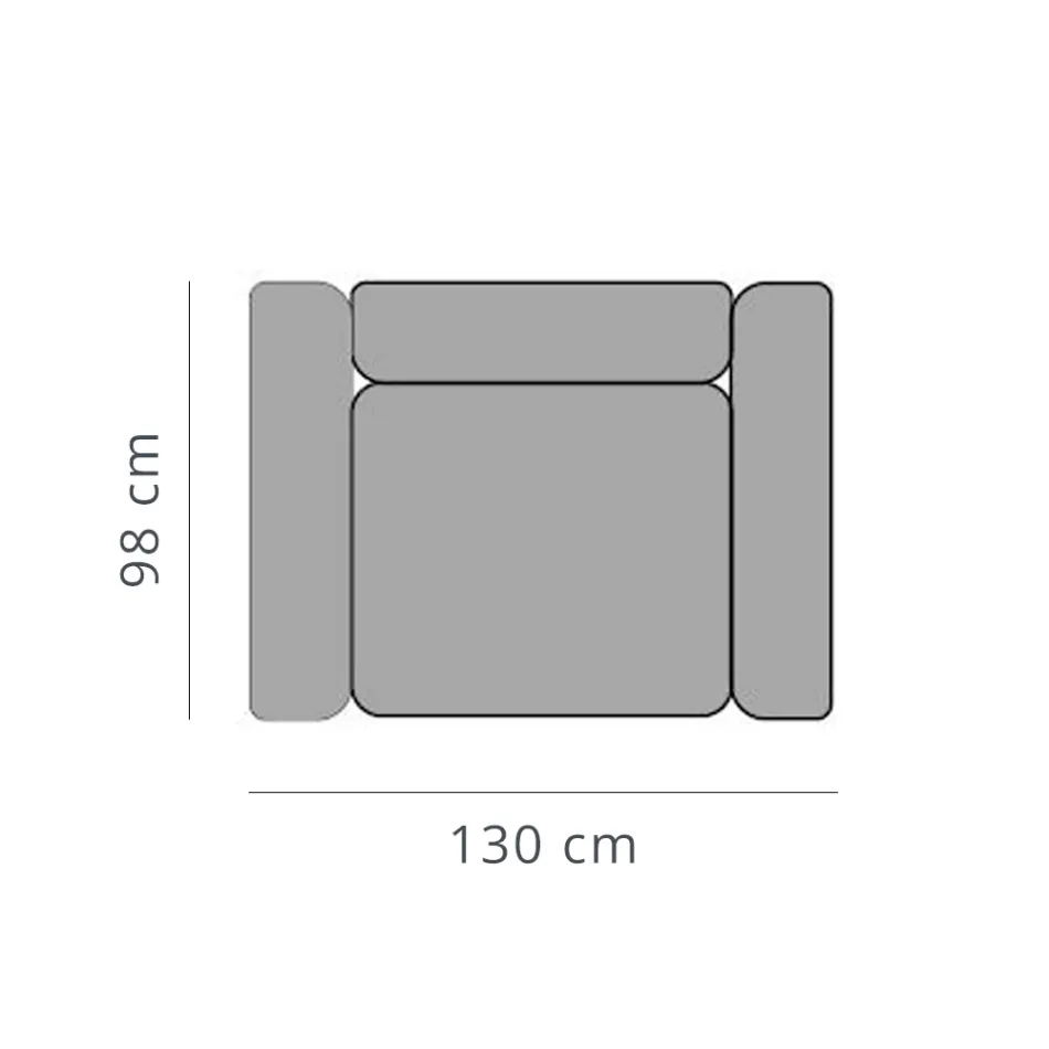 Fotoliu Relaxant de Gradina din Aluminiu si Tesatura, Design in 3 Finisaje - Filomena Viadurini