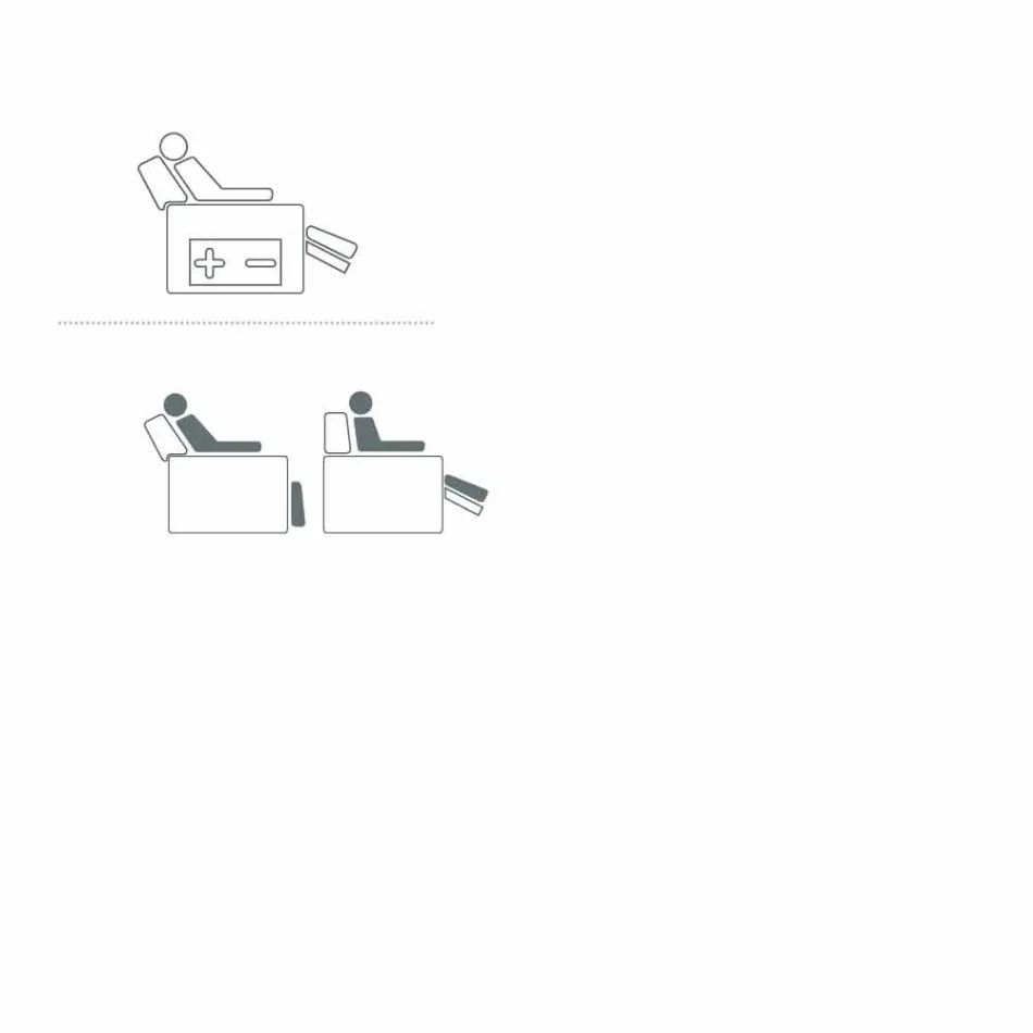 Fotoliu relaxant pivotant motorizat din material Gemma / piele / piele ecologică Viadurini