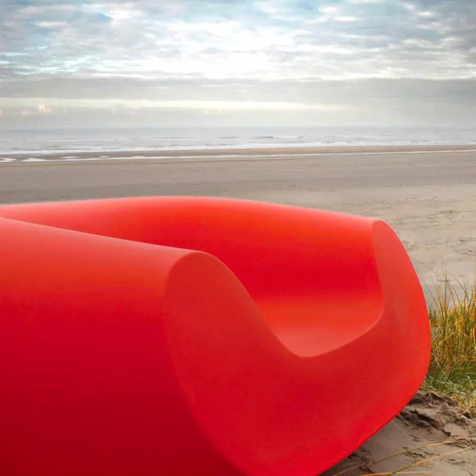 Scaun rotund colorat Design modern Slide Chubby realizat în Italia Viadurini