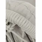 Fotoliu de exterior suspendat în frânghie țesută cu bază din oțel - soia Viadurini