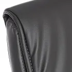 Scaun de Birou Sanie Otel si Piele Ecologica cu Cotiere 2 Buc - Monaldo Viadurini