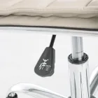 Fotoliu de birou ergonomic cu cotiere din otel si imitatie de piele - Mantica Viadurini