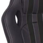 Fotoliu de birou pivotant rabatabil din piele ecologica si nailon 2 culori - Saronno Viadurini