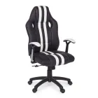 Fotoliu de birou pivotant rabatabil din piele ecologica si nailon 2 culori - Saronno Viadurini