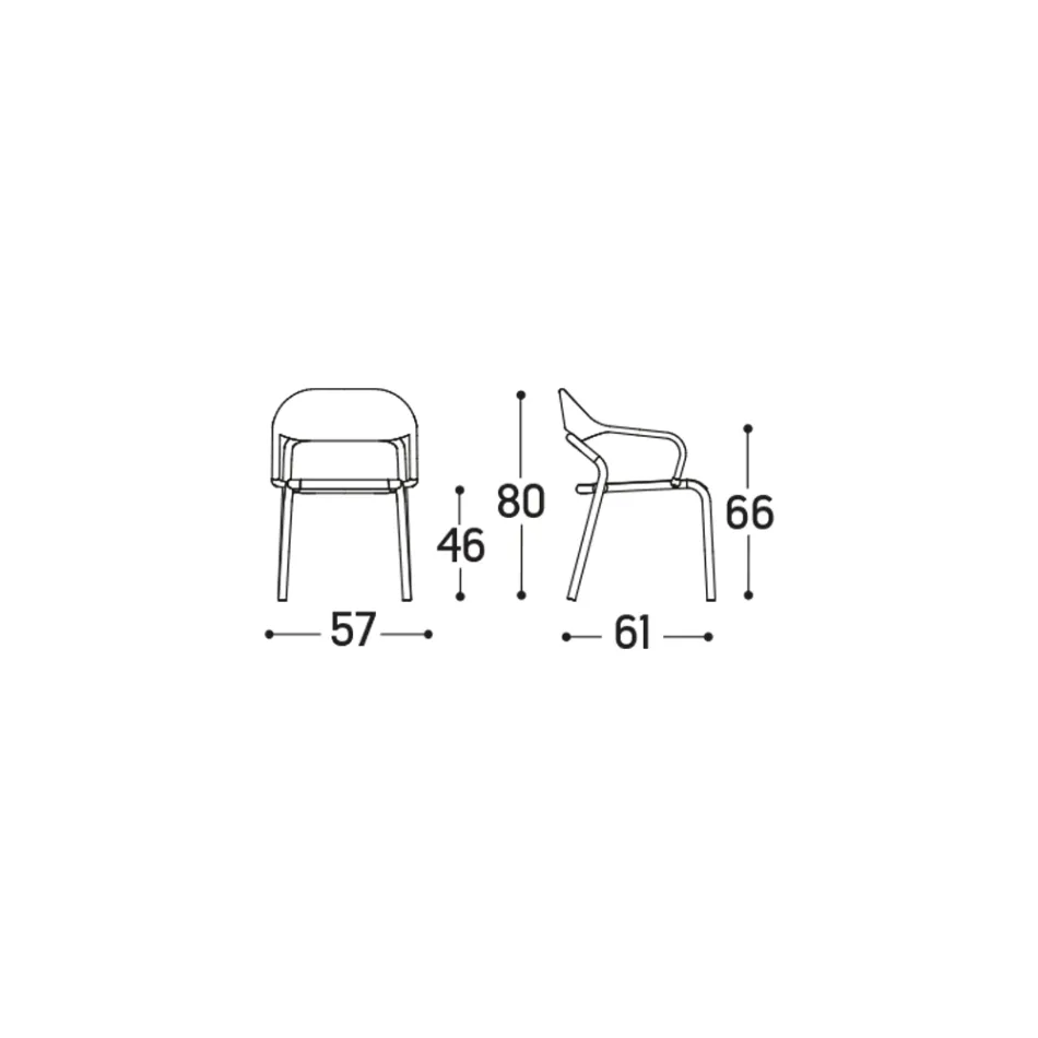Fotoliu de exterior cu perna de scaun Made in Italy - Noss by Varaschin Viadurini
