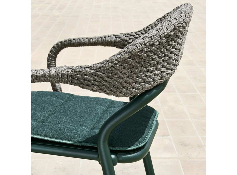 Fotoliu de exterior cu perna de scaun Made in Italy - Noss by Varaschin Viadurini