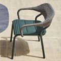 Fotoliu de exterior cu perna de scaun Made in Italy - Noss by Varaschin