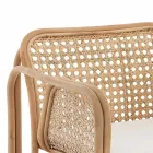 Fotoliu din ratan pentru exterior și interior și perne din stofă Saia - Voir Viadurini