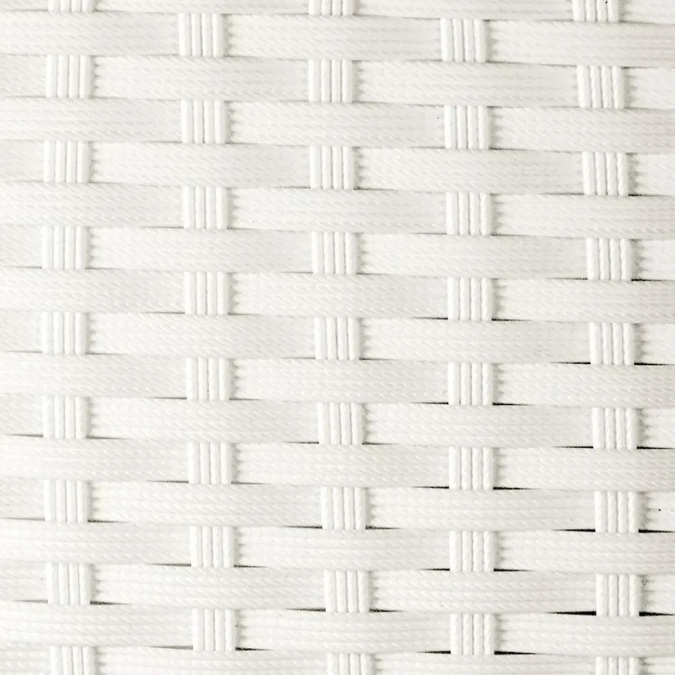 Scaun de exterior stivuibil din aluminiu acoperit cu rachita - Bruma Viadurini