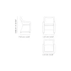 Fotoliu de grădină din țesut din fibre sintetice Made in Italy - Tillie Viadurini