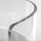 Fotoliu elegant din plexiglas transparent, fabricat în Italia - Rachele Viadurini