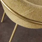 Fotoliu și sezut din metal din material reciclat Made in Italy - Sage Viadurini