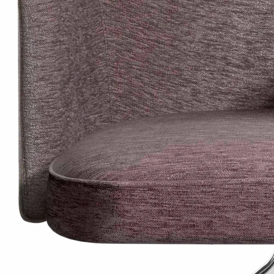 Fotoliu birou pivotant cu roți și cotiere Made in Italy - Felix Viadurini