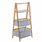 Accesorii de baie de designer din tesatura Vercelli și bambus Viadurini