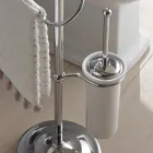 Suport pentru prosoape de podea cu alamă vintage și săpun din ceramică - Rouen Viadurini