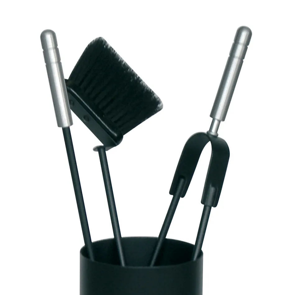 Suport pentru scule cu 3 Instrumente pentru Ingrijirea Semineului Made in Italy - Cuscus Viadurini