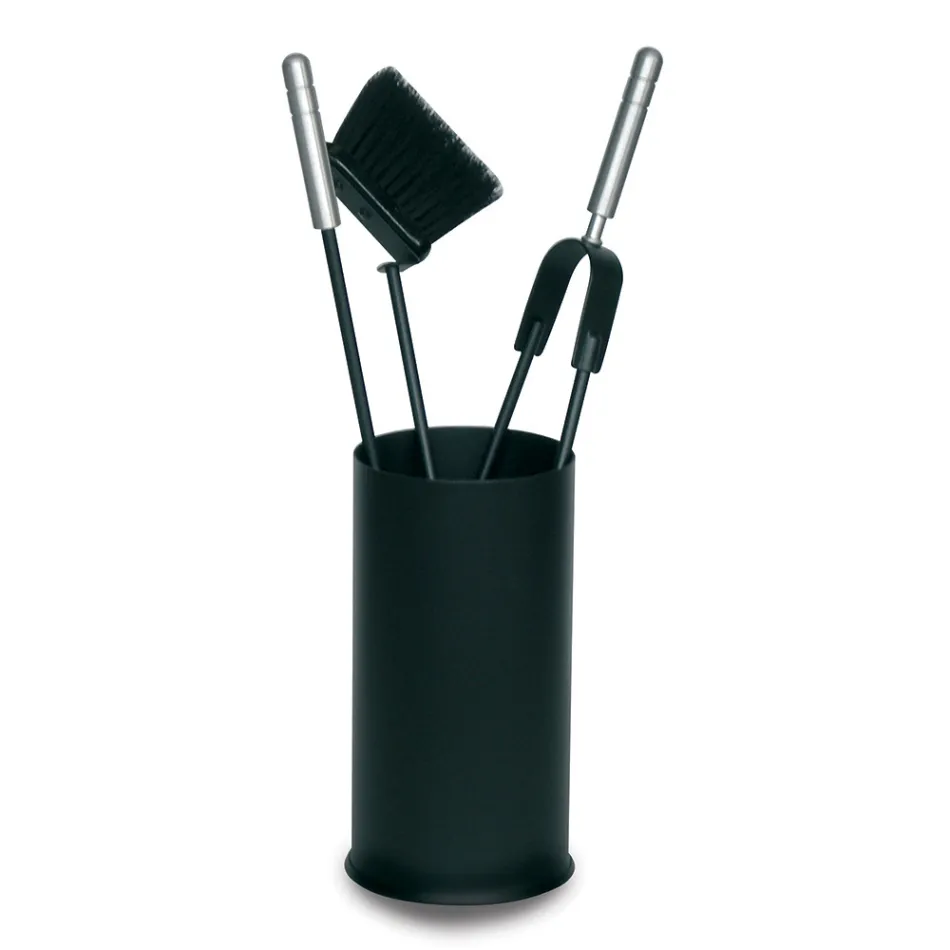 Suport pentru scule cu 3 Instrumente pentru Ingrijirea Semineului Made in Italy - Cuscus Viadurini