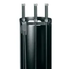 Suport scule cu 3 unelte metalice pentru semineu Made in Italy - Bazar Viadurini