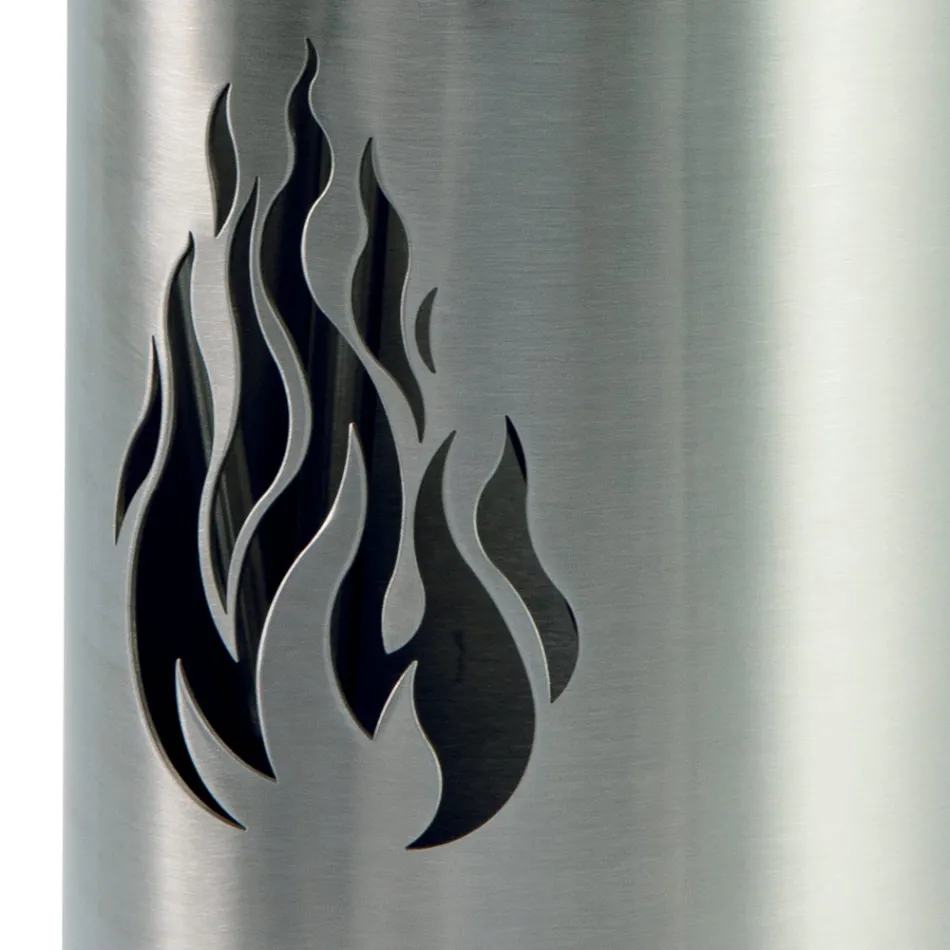 Suport scule cu 4 Accesorii din Oțel Inoxidabil și Flacără Fabricat în Italia - Vita Viadurini