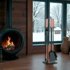 Suport scule cu 4 Accesorii, Manere si Structura din Lemn Made in Italy - Koi Viadurini