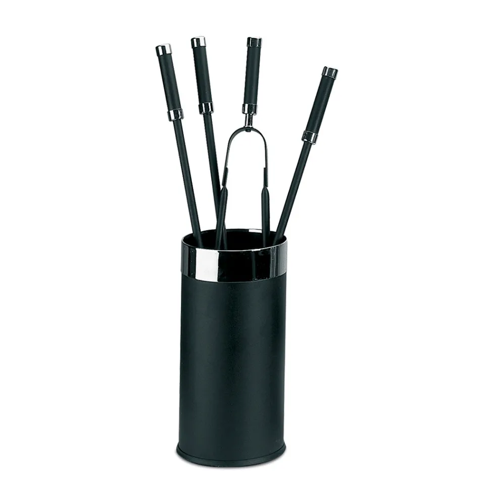 Suport pentru scule cu 4 Accesorii pentru Semineu Incluse Made in Italy - Snake Viadurini