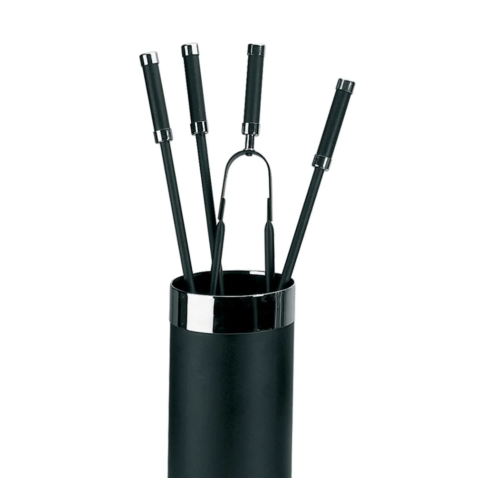 Suport pentru scule cu 4 Accesorii pentru Semineu Incluse Made in Italy - Snake Viadurini