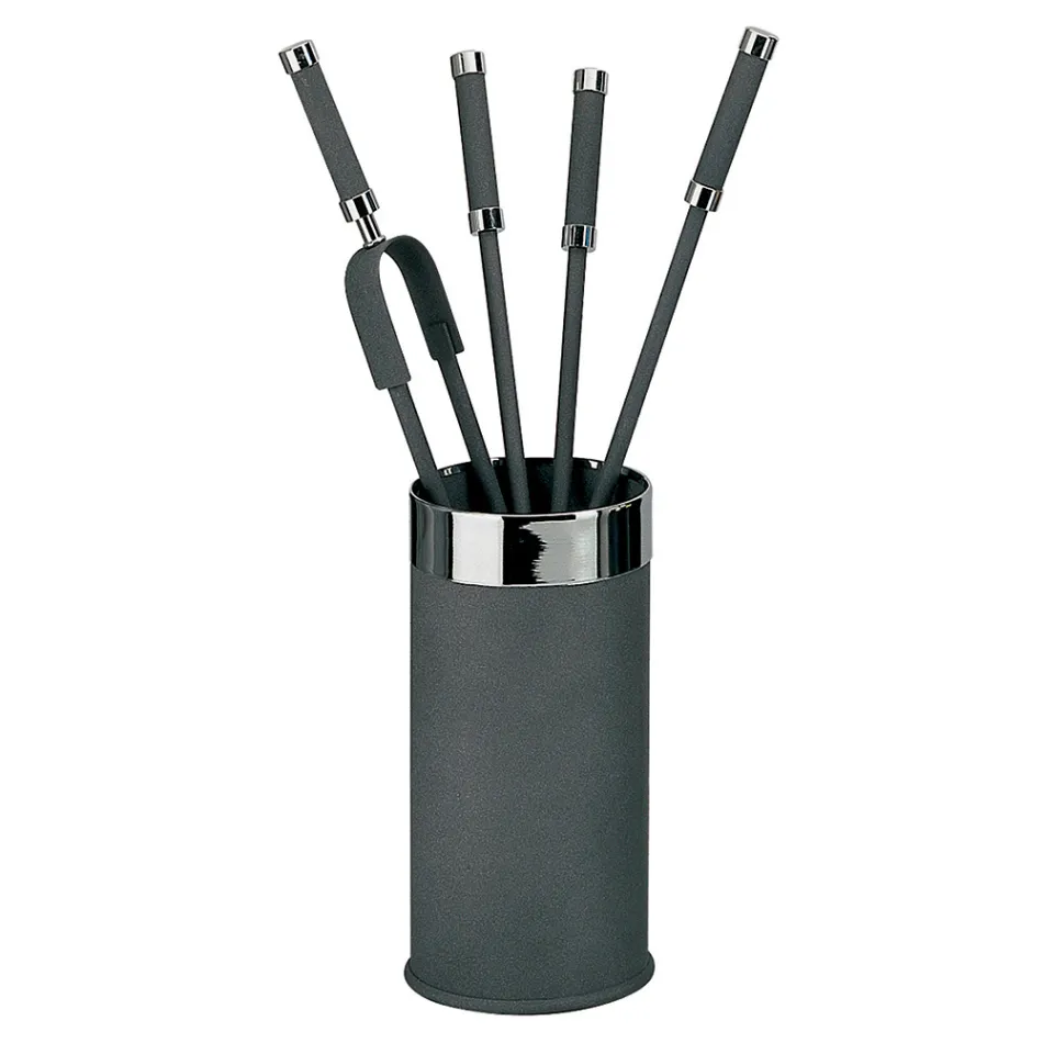 Suport pentru scule cu 4 Accesorii pentru Semineu Incluse Made in Italy - Snake Viadurini