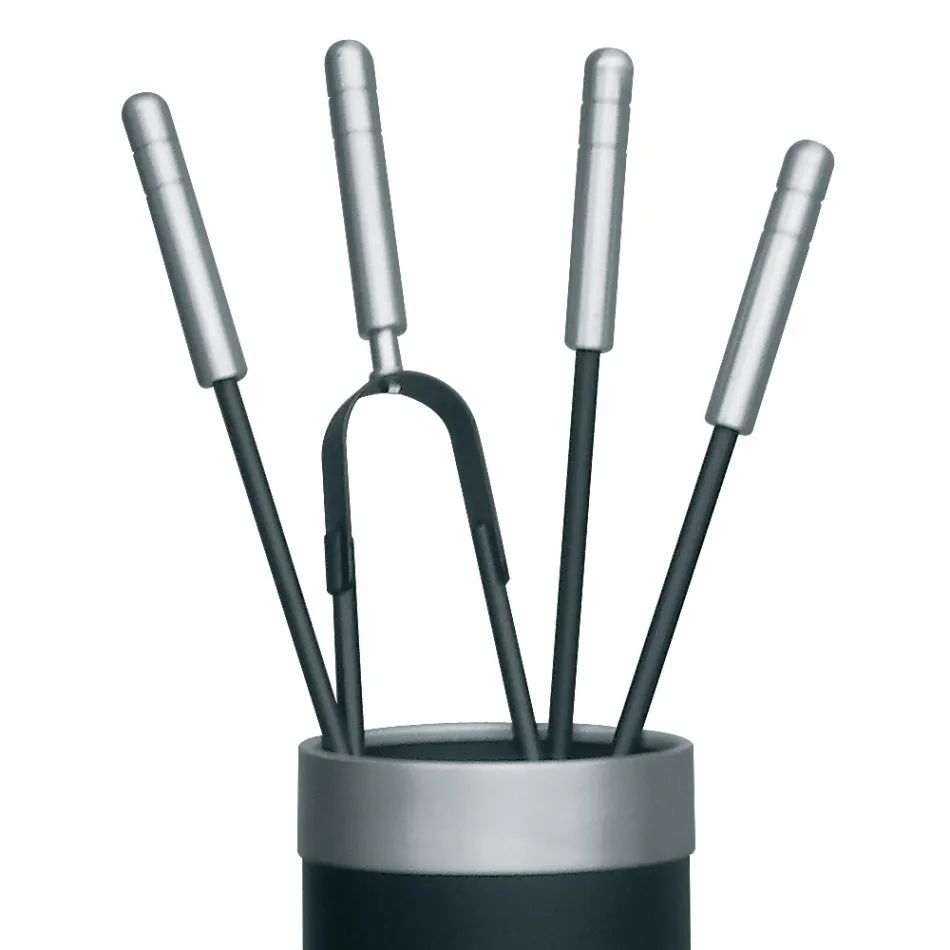 Suport pentru scule cu 4 Accesorii pentru Semineu Incluse Made in Italy - Snake Viadurini