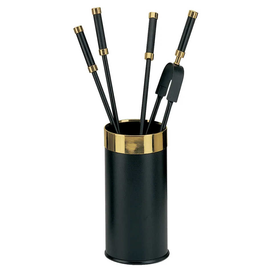 Suport pentru scule cu 4 Accesorii pentru Semineu Incluse Made in Italy - Snake Viadurini