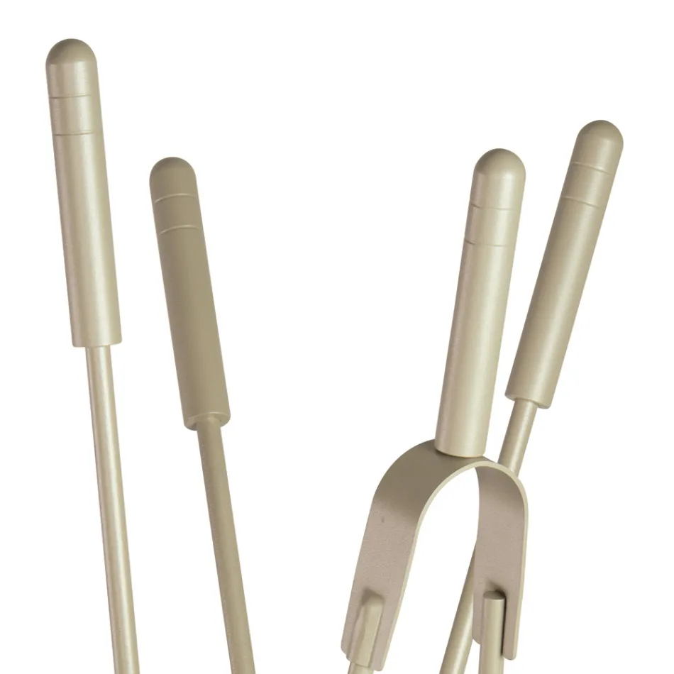 Suport de scule cu 4 unelte de îngrijire a șemineului Made in Italy - Fakir Viadurini