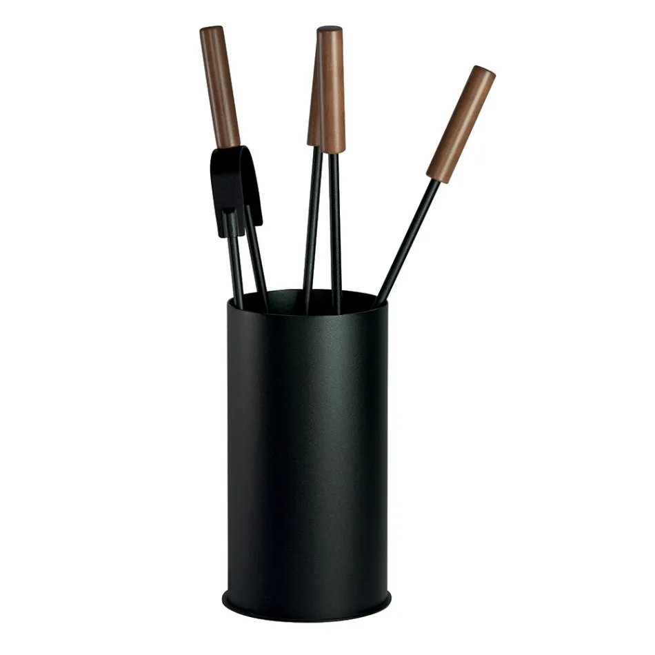 Suport de scule cu 4 unelte de îngrijire a șemineului Made in Italy - Fakir Viadurini