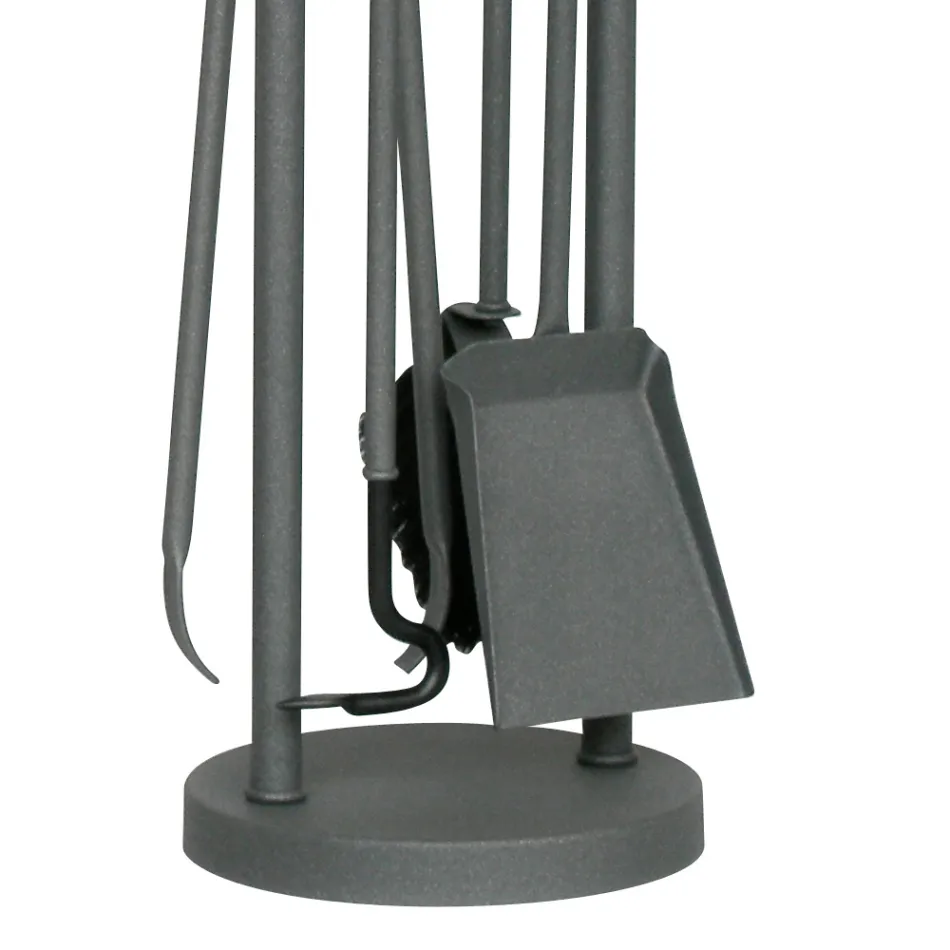 Suport de scule cu 4 Unelte pentru Semineu Made in Italy - Licaone Viadurini