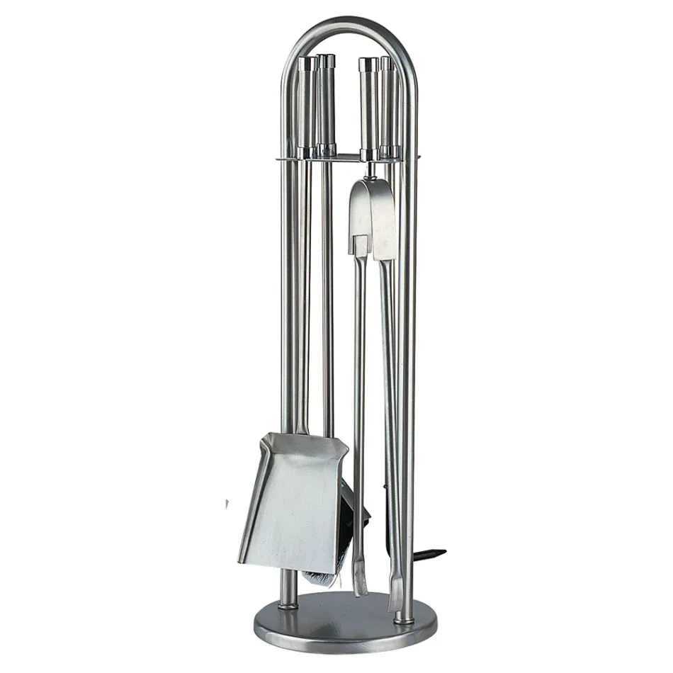 Suport pentru scule cu 4 Unelte pentru Semineu Made in Italy - Licaone Viadurini