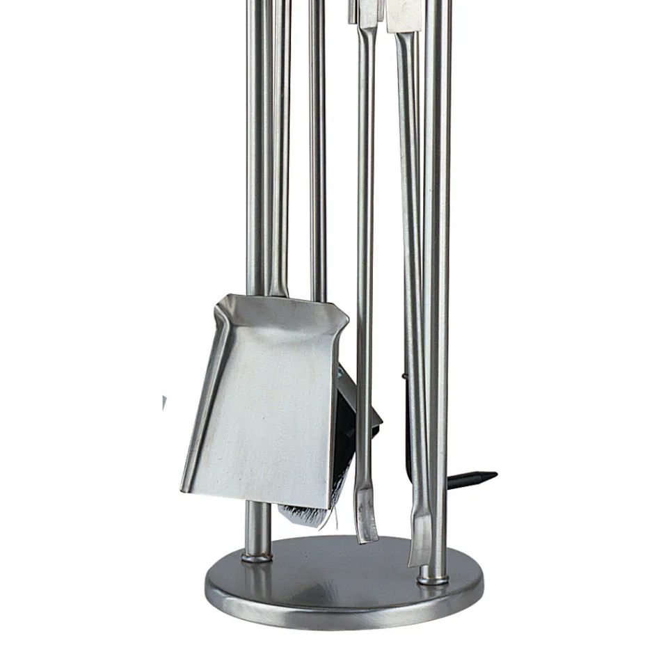 Suport de scule cu 4 Unelte pentru Semineu Made in Italy - Licaone Viadurini