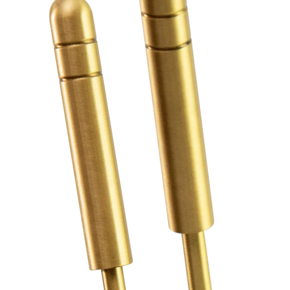 Suport de scule din alama pentru semineu 4 bucati Made in Italy - Girafa Viadurini