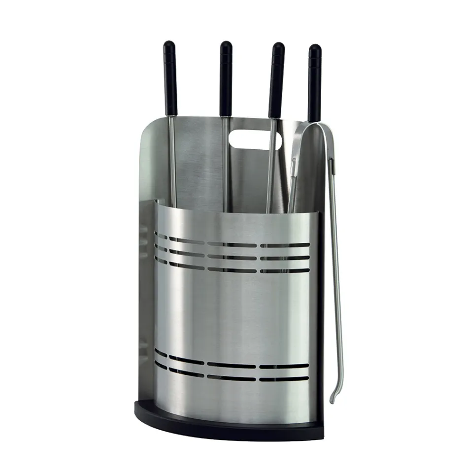 Suport de scule fix cu 4 scule pentru Semineu Made in Italy - Bonsai Viadurini