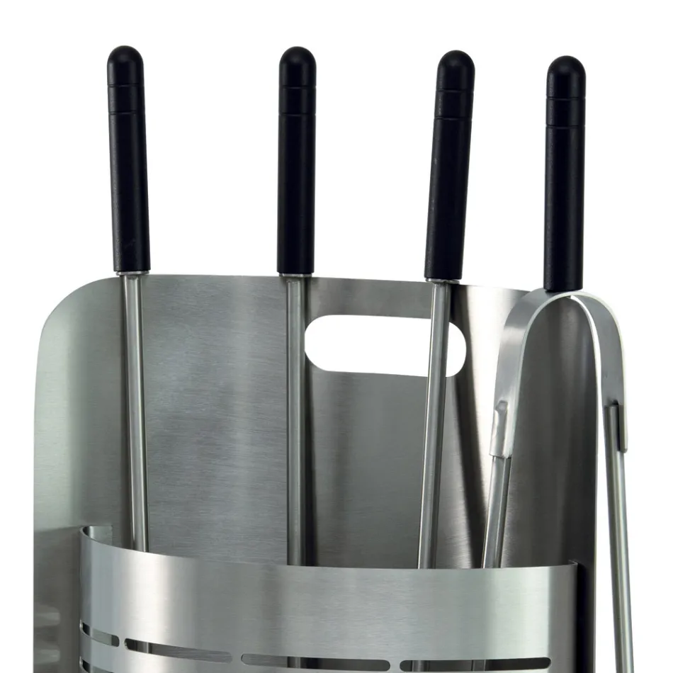 Suport de scule fix cu 4 scule pentru Semineu Made in Italy - Bonsai Viadurini