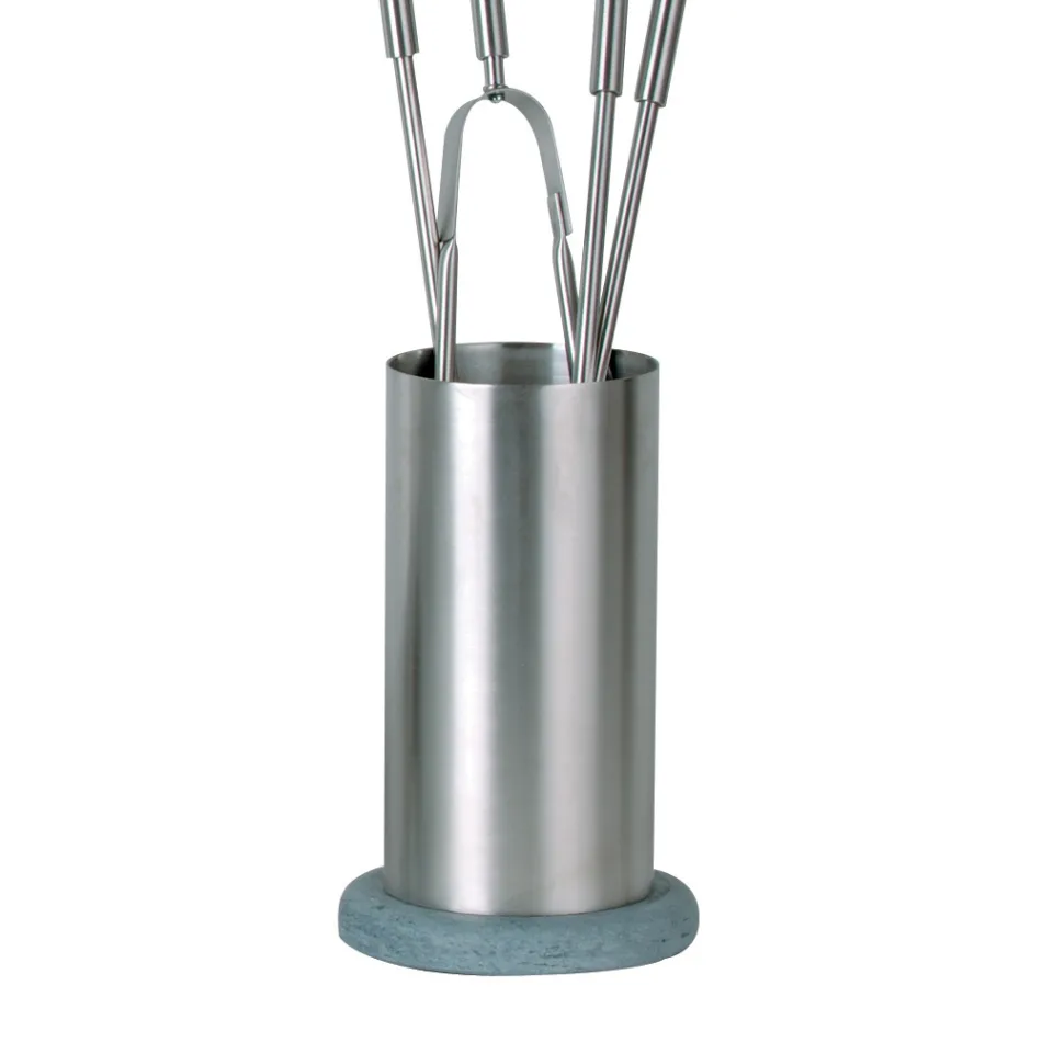 Suport pentru scule din oțel inoxidabil cu 4 accesorii Made in Italy - Rucsac Viadurini