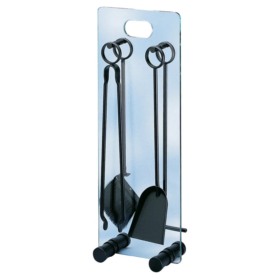 Suport pentru scule din cristal temperat cu 4 accesorii Made in Italy - Zebra Viadurini