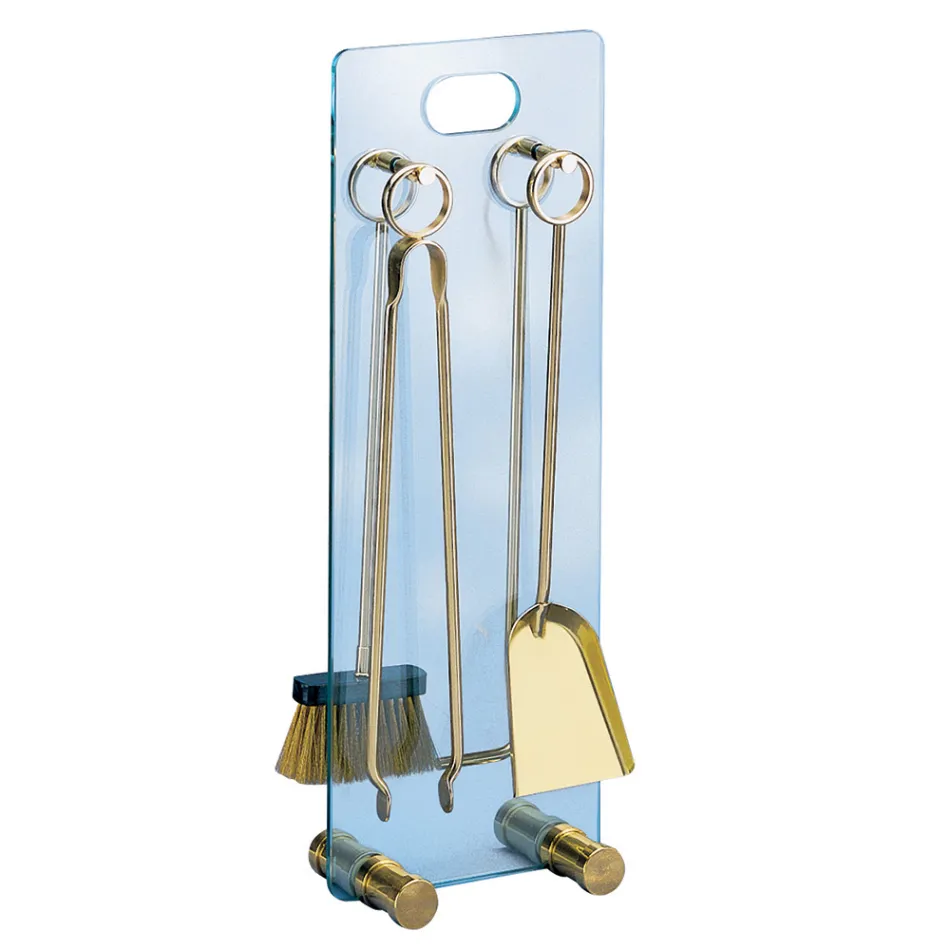 Suport pentru scule din cristal temperat cu 4 accesorii Made in Italy - Zebra Viadurini