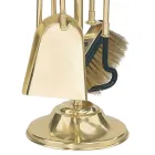 Suport scule din alama cu 4 accesorii Inaltime 65 cm Fabricat in Italia - Cangur Viadurini