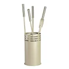 Suport de scule pentru semineu cu 4 scule incluse Made in Italy - Merlo Viadurini