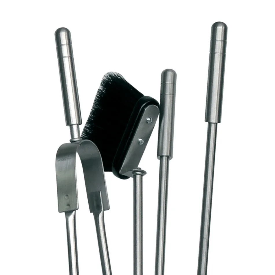 Suport de scule pentru semineu cu 4 unelte incluse Made in Italy - Merlo Viadurini