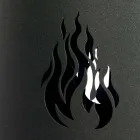 Suport de scule metalic pentru semineu cu 4 accesorii Made in Italy - Canarino Viadurini